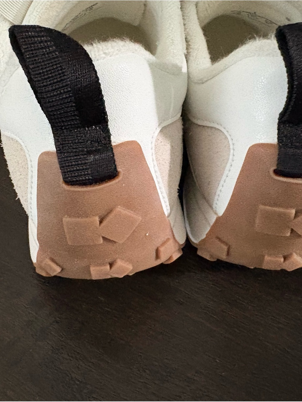 kate spade White and Black Mesh & Leather Sneakers with Gum Sole - Picture 9 of 10